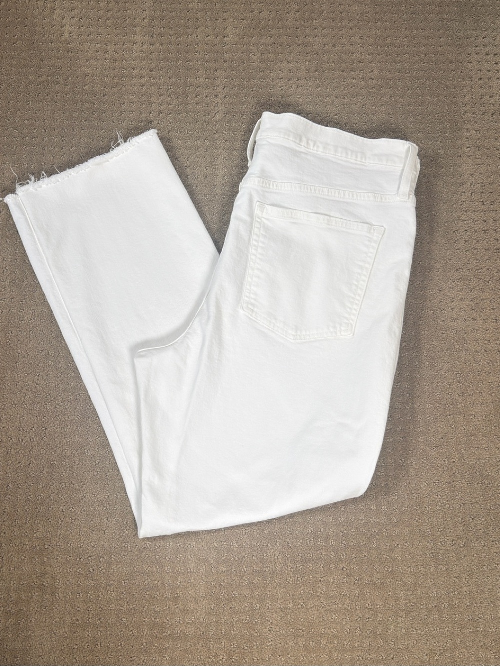 J. Crew White Slim Boyfriend Jeans